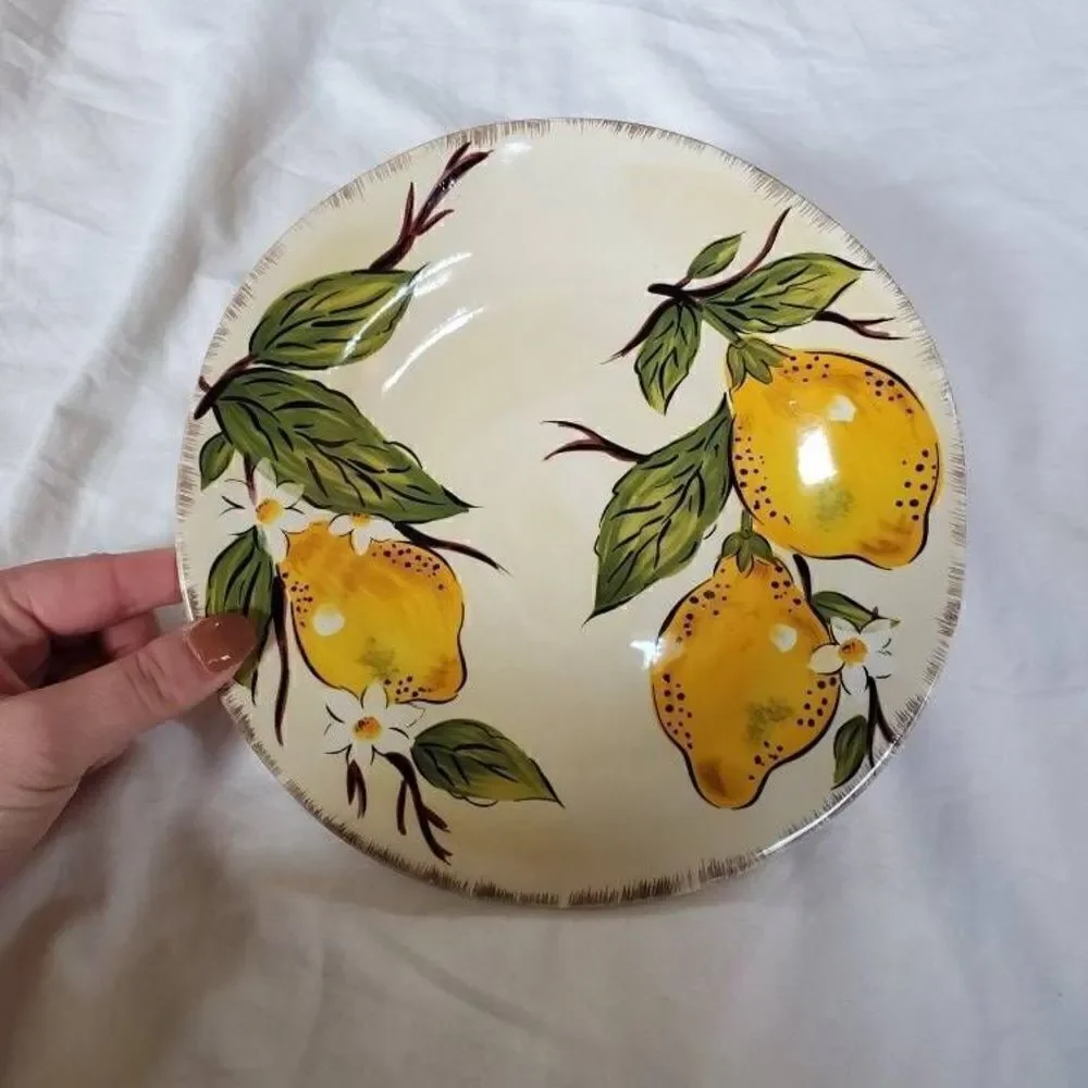 Pier1 Imports Avalon Lemon Ceramic Plate 7